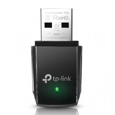 Adaptador de RED TP-LINK USB3.0 AC1300 Mini 5GHz/2.4GHz a 867Mbps/400Mbps Soporta 64/128 bit WEP WPA/WPA2
