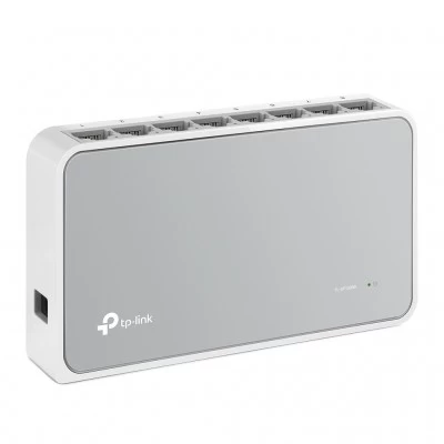 Switch TP-Link TL-SF1008D No administrable puertos 8, Fast Ethernet (10/100 Mbps) 1.6 Gbit/s color Blanco