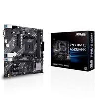 Tarjeta madre ASUS PRIME A520M-K Socket AM4, 2xDDR4-SDRAM, Micro ATX, VGA, HDMI