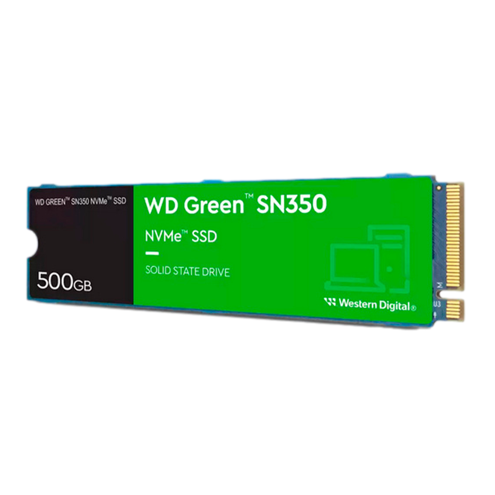 SSD Western Digital Green SN350 500GB, M.2, PCI Express 3.0, Lectura 2400 MB/s, Escritura 1500 MB/s