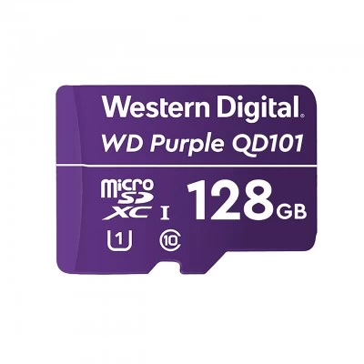 Memoria MicroSDXC Western Digital Purple SC QD101, 128GB Purpura, C10, Ultra resistencia 64 TBW