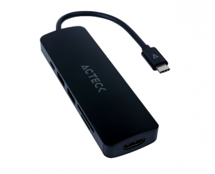 Hub acteck usb-c 6en1 4khdmi+1usb-a3.0+1usb-a2.0+tf/sd+...