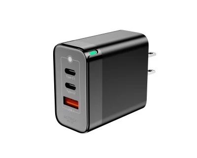 Cargador de pared Acteck 65 Watts, 1x USB-A, 2x USB-C, Negro