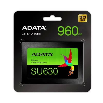 SSD ADATA Ultimate SU630 960GB, Lectura 520 MB/s, Escritura 450 MB/s, 2.5 pulgadas