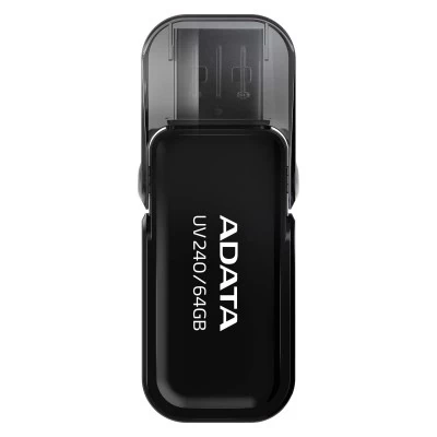 Memoria USB Adata UV240, 64GB, USB 2.0, Negro