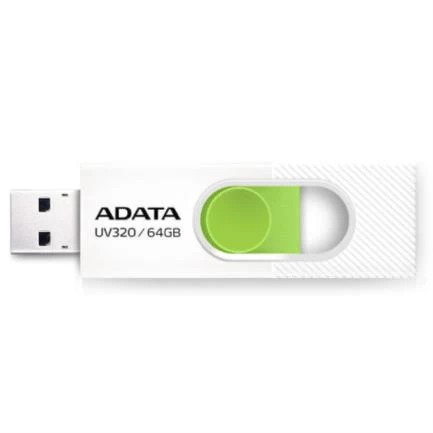 Memoria usb adata auv320-64g-rwhgn 64gb usb 3..2 blanco...