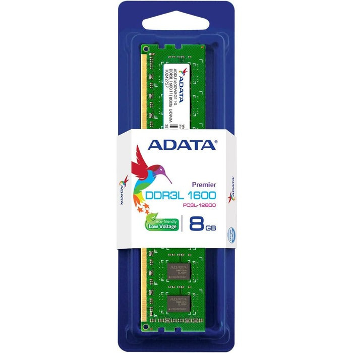 memoria ram ADATA ADDU1600W8G11-S 8 GB, DDR3L, 1600 MHz, 240-pin DIMM, PC/servidor