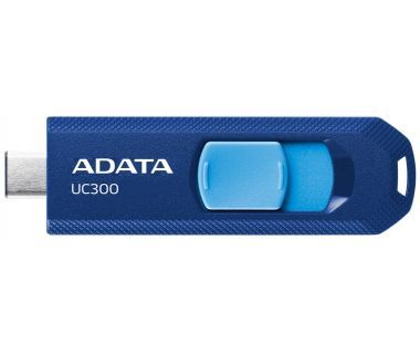 Memoria flash adata uc300 128gb usb-c 3.2 azul (acho-uc...