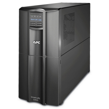 Apc smart-ups smt2200c - ups - ca 110/120/127 v - 1.98 kw - 2200 va - rs-232, usb - conectores de salida: 10 - canadá, estados unidos - negro - con apc smartconnect