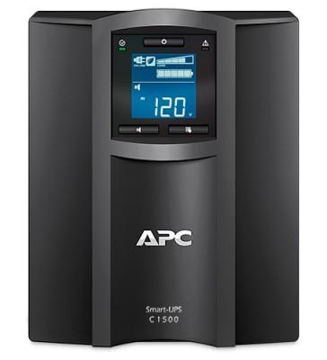 Apc smart-ups c smc1500c - ups - ca 110/120/127 v - 900 vatios - 1440 va - rs-232, usb - conectores de salida: 8 - canadá, estados unidos - negro - con apc smartconnect
