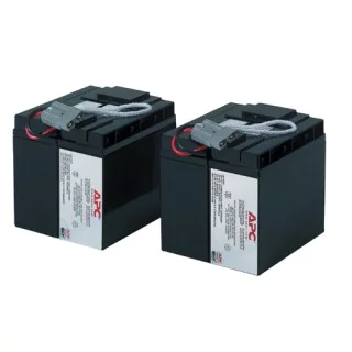 Apc replacement battery cartridge #55 - batería de ups - Ácido de plomo - 2 celdas - negro - para p/n: smt2200c, smt2200i-ar, smt2200ic, smt3000c, smt3000i-ar, smt3000ic, sua3000i-in