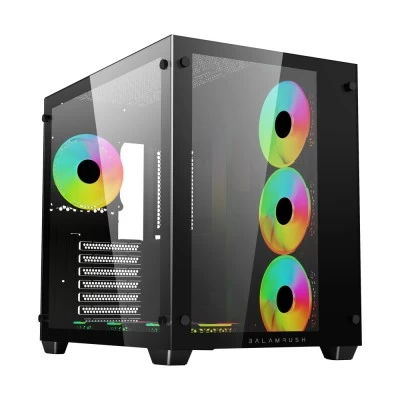 Gabinete Balam Rush Tank Pro GM930 Legend Series con Ventana RGB, Midi-Tower, Micro-ATX/Mini-ITX, USB 3.0/2.0, sin Fuente, 4 Ventiladores ARGB Instalados, Negro