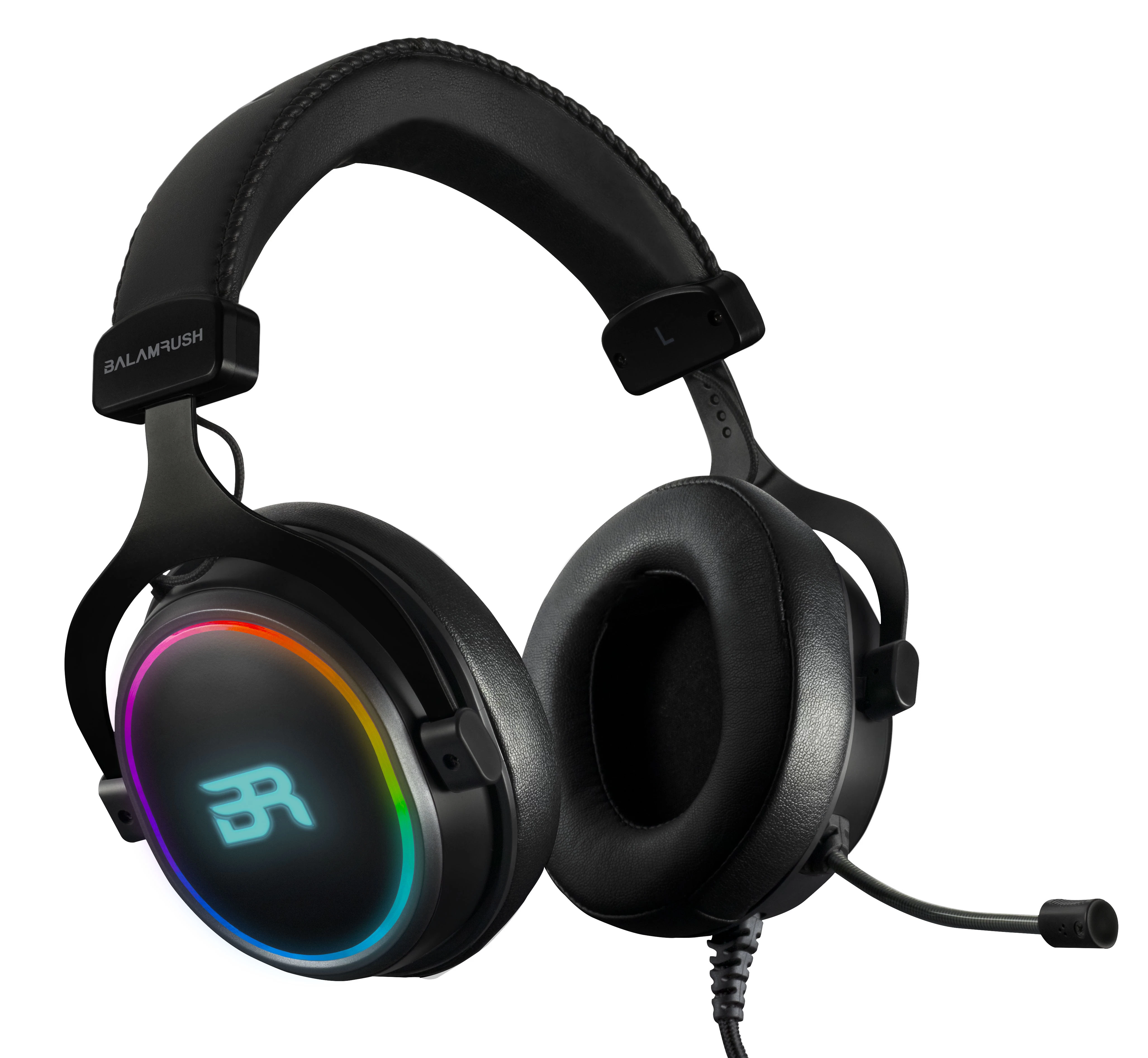 Audífonos gamer balam rush orphix rgb 7.1, alámbrico, usb, negro