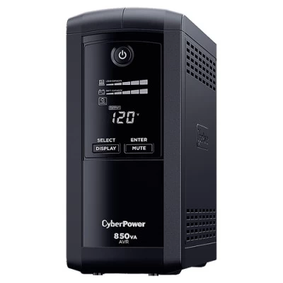 No Break CyberPower CP850AVRLCD 0.85kVA/510 W Energia 1080 J Respaldo 7 min Torre 9 Salidas AC NEMA 5-15R LCD