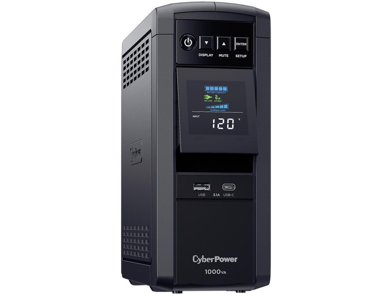 Ups/no break cyberpower cp1000pfclcd 1000va/600w pfc ac...