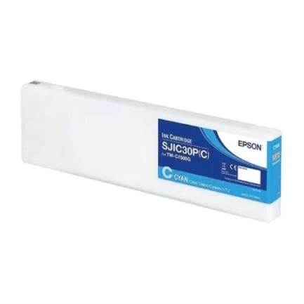 Cartucho Epson SJIC30P Cian Gloss, para ColorWorks C7500G