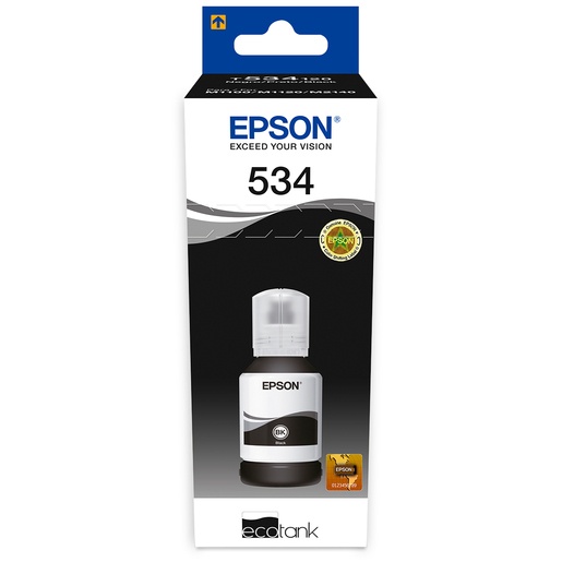 Tanque de Tinta Epson T534 Negro, 6.000 Páginas