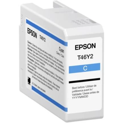 Tinta epson ultrachrome pro10 t46y 50ml color cian