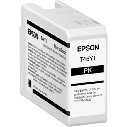 Tinta epson ultrachrome pro10 t46y 50ml color negro foto