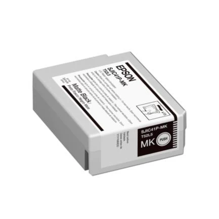 Tinta epson sjic41p-mk para colorworks c4000 color negro mate