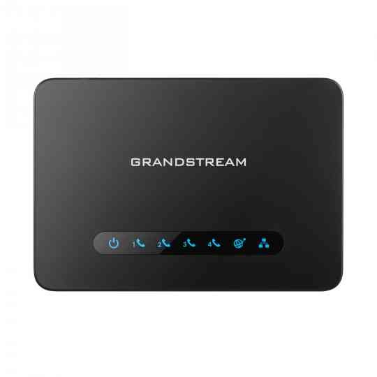 Grandstream gateway ht818, 2x rj-45, 8x rj-11, negro