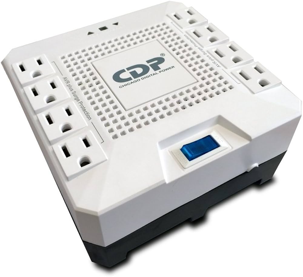 Regulador cdp r-avrpro1808, 1000w, 1800va, 8 contactos