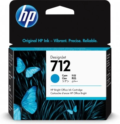 Cartucho HP 712 Cian Original, 29ml, 3ED67A