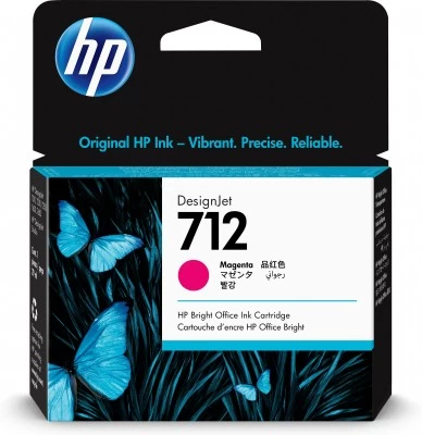 Cartucho HP 712 Magenta Original, 29ml, 3ED68A
