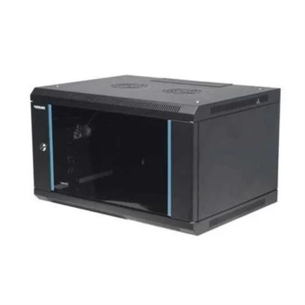 Gabinete de 19 para montaje en pared, 12 u, negro, inte...