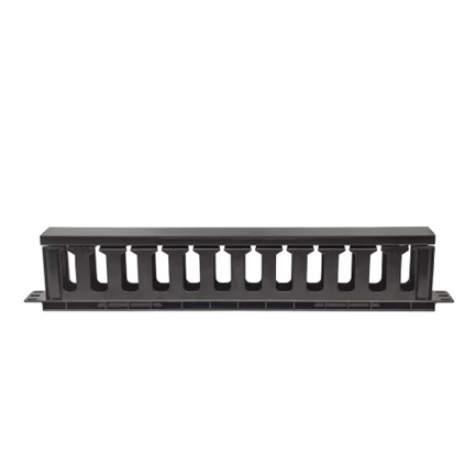 Organizador intellinet cables 19" 1u horizontal plástico color negro