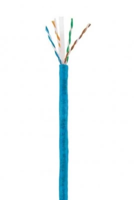 Bobina de Cable de red Intellinet UTP Cat6, CCA, 305 m, Solida, Calibre 23 AWG, color Azul