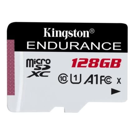 Tarjeta microsd kingston high-endurance 128 gb 95r/45w c10 a1 uhs-i