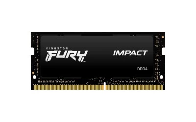 Memoria RAM SODIMM Para Laptop Kingston FURY Impact 8GB, 3200MHz, DDR4, CL20, Negro
