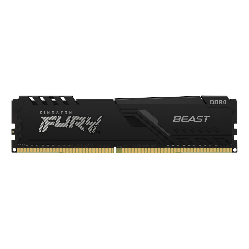 Memoria Ram Kingston FURY Beast, 16Gb, 3200Mhz, DDR4, Disipador Negro