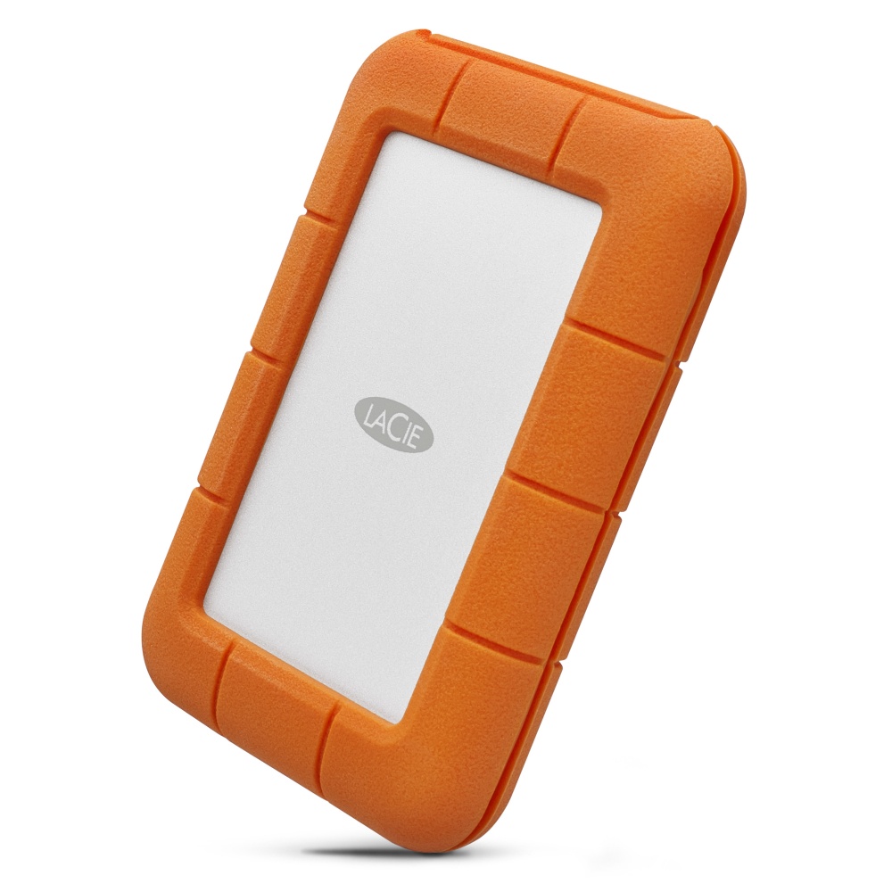 Disco Duro Externo LaCie Rugged USB-C 2.5'', 5TB, Naranja/Plata, A Prueba de Agua, Polvo y Golpes - para Mac/PC