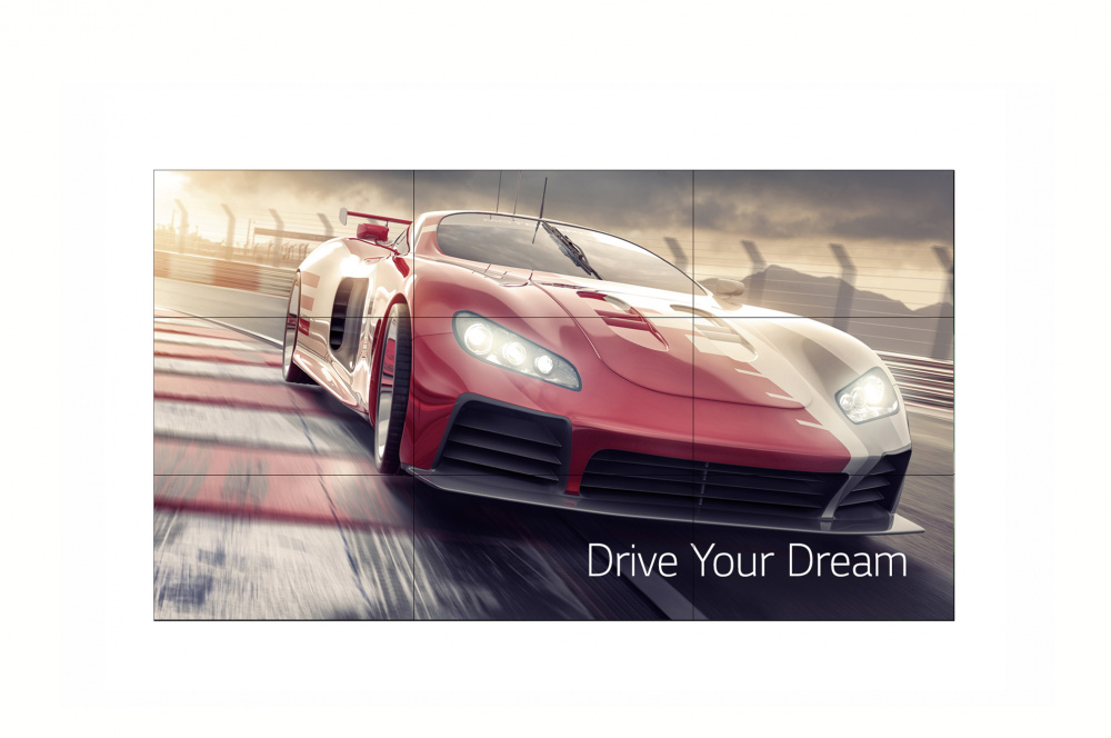 Pantalla Comercial LED LG Video Wall , 55", Full HD, Negro