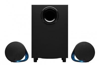 Bocinas Gaming Logitech G560 2.1ch, subwoofer y 2 altavoces 240w, DTSx, Lightsync, RGB, Usb/3.5mm/Bluetooth (980-001300)