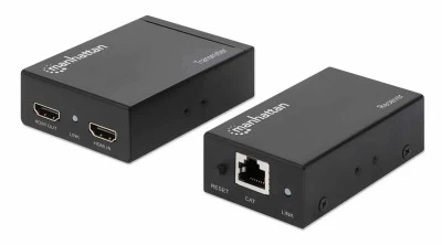 Kit extensor de hdmi sobre ethernet manhattan 207584