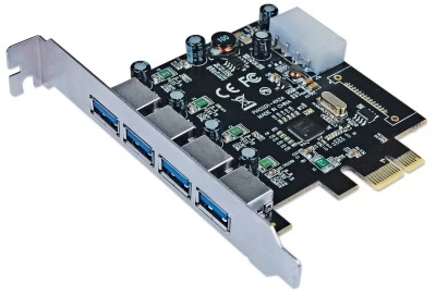Tarjeta pci express usb  manhattan 152891