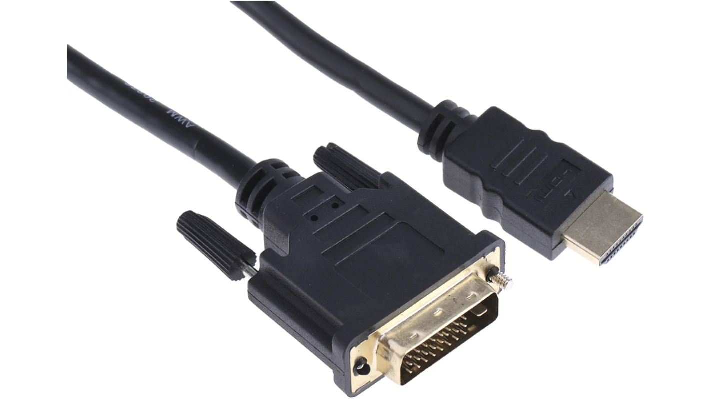Manhattan Adaptador HDMI Macho - DVI-D Macho, 3 Metros, 372510, Negro