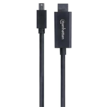 Cable manhattan mini displayport m-m 4k a 60hz 1.8m color negro