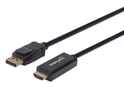 Cable Manhattan DisplayPort 1.1 a HDMI 1.2, Full HD, 60Hz, 1 metro, Negro
