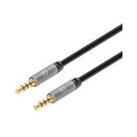Cable AUX 3.5mm Manhattan Macho - 3.5mm Macho, 1 Metro