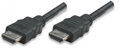 Cable Manhattan HDMI 15Mts, Ethernet HEC, ARC, 3D, 4K, 30Hz, Blindado, Negro