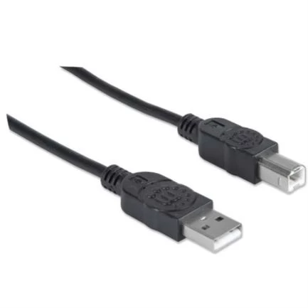 Cable manhattan usb 2.0 a-b alta velocidad 5m color negro