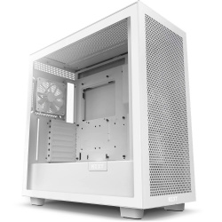 Gabinete NZXT H7 Flow con Ventana, Midi-Tower, Mini-ITX/Micro-ATX/ATX/EATX, USB 3.0, sin Fuente, Blanco Mate