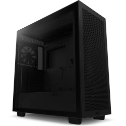 Gabinete NZXT H7 FLOW Mid-Tower, Ventana lateral, 2x Ventiladores, Negro