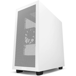 Gabinete NZXT H7 Flow con Ventana, Midi-Tower, Mini-ITX/Micro-ATX/ATX/EATX, USB 3.0, sin Fuente, 2 Ventiladores Instalados, Negro/Blanco