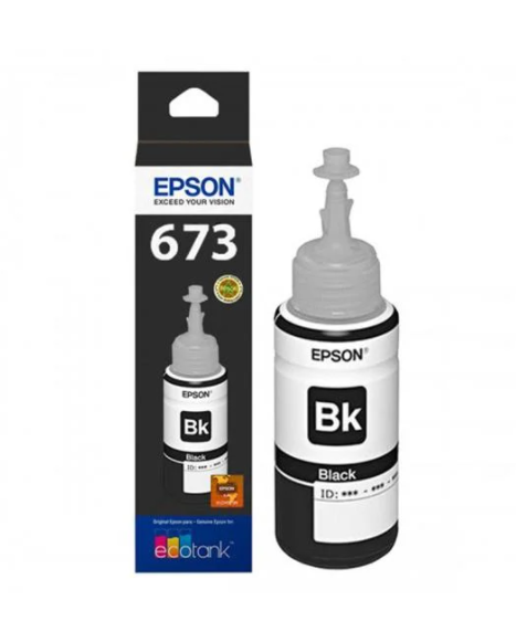 Tanque de Tinta (EcoTank) Epson 673 Negro 70ml, T673120-AL