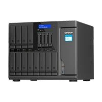 Nas qnap ts 1655 8g 16 bahías 12 sata de 35 4 sata de 25ocho núcleos 28ghz8gb ddr4 hasta 128gb2 pto 25 gbeusb 32 x4 hotswap no incluye discos atom c5125 torre hasta 240 tb